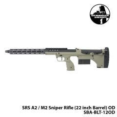 Airsoft Tüfek Sniper SILVERBACK Silverback SRS A2 / M2 22\'\'-HAKİ-SBA-BLT-12OD