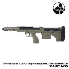 Airsoft Tüfek Silverback Sniper  SRS A2 / M2 16\'\'-HAKİ-SBA-BLT-14OD