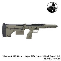 Airsoft Tüfek Silverback Sniper  SRS A2 / M2 16\'\'-HAKİ-SBA-BLT-14OD