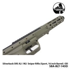 Airsoft Tüfek Silverback Sniper  SRS A2 / M2 16\'\'-HAKİ-SBA-BLT-14OD