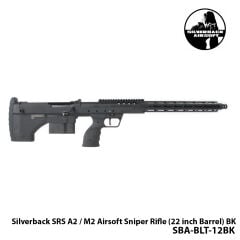Airsoft Tüfek Silverback Sniper SRS A2 / M2 22\'\'-SİYAH-SBA-BLT-12BK