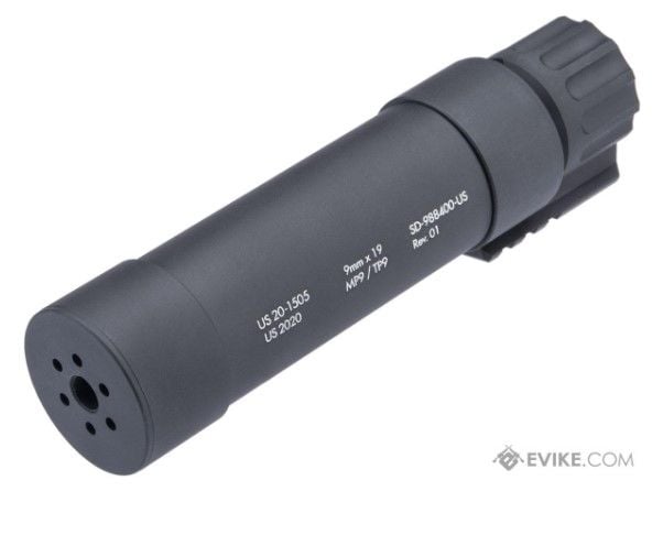 Angry Gun QD Mock Silencer for MP9 Series Airsoft GBB (Model: Tracer Unit)