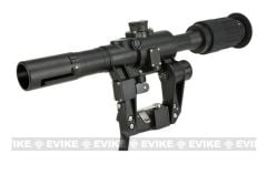 Matrix Illuminated PSO-1 Type Scope for Dragonov SVD Sniper Rifle Series (Color: Black / 4x26)