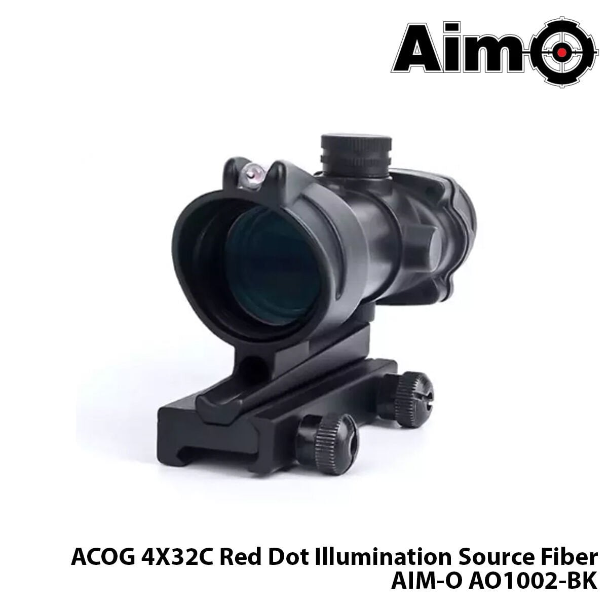 WADSN® Dürbün ACOG 4X32C Red Dot Illumination Source Fiber-SİYAH AIM-O AO1002-BK