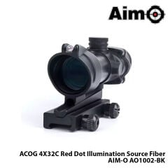 WADSN® Dürbün ACOG 4X32C Red Dot Illumination Source Fiber-SİYAH AIM-O AO1002-BK