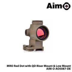 AIM-O® Red-Dot MRO with QD Riser Mount & Low Mount-TAN AIM-O AO5087-DE