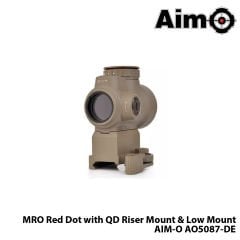 AIM-O® Red-Dot MRO with QD Riser Mount & Low Mount-TAN AIM-O AO5087-DE