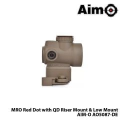 AIM-O® Red-Dot MRO with QD Riser Mount & Low Mount-TAN AIM-O AO5087-DE