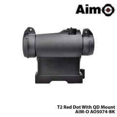 AIM-O® Red/Green-Dot T2 With QD Mount-SİYAH AIM-O AO5074-BK