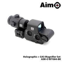 WADSN® WADSN Red / Green Holographic Hybrid Dot Sight, EXPS with G43 Magnifier (Black) WY126-BK