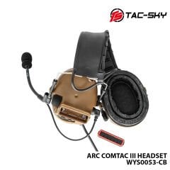 Tac-Sky® Comtac 3 Telsiz Kulaklığı Tan WYS0053-CB