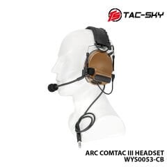 Tac-Sky® Comtac 3 Telsiz Kulaklığı Tan WYS0053-CB