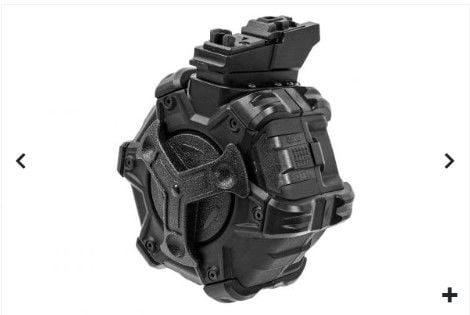 FCW 350 Rounds Gas Drum Magazine For Marui TM SAIGA 12 GBB Series