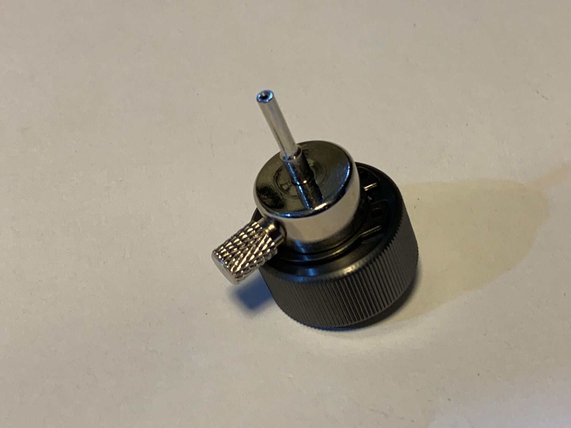 KY custom propane adaptor with Silicone oil port (Black)