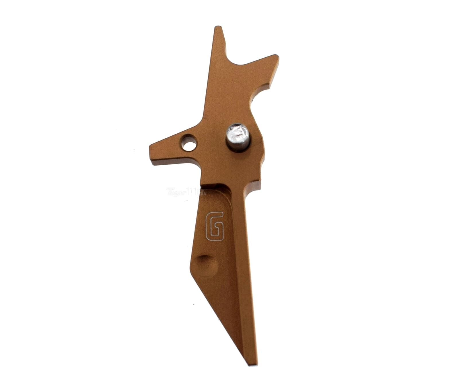 Super G Style Aluminum AR15 straight Trigger (Gold) [SUPER-I0014]