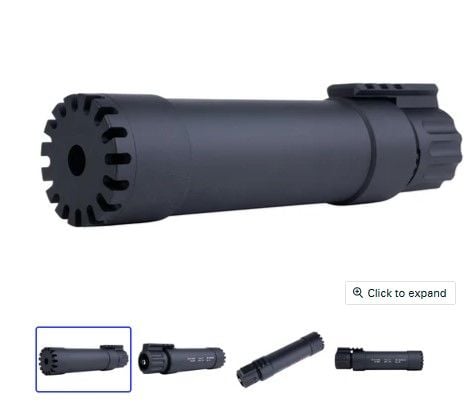 Angry Gun 2024 Ver. Power Up Suppressor For KWA MP9/ KSC TP9 GBB Airsoft