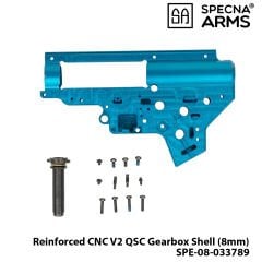 Yd.Parça [SPE-08-033789] Reinforced CNC V2 QSC Gearbox Shell (8mm)-Specna Arms Edition