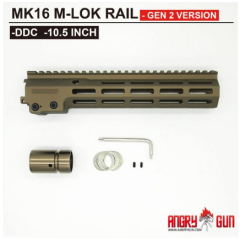 Angry Gun MK16 M-LOK  10. 5  Rail Airsoft Ver. ( for AEG / GBB / PTW / MWS ) ( DDC  ) SKU / Code. AG-MK16G2