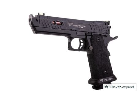 Double Bell TTI JW4 Pit Viper GBB Airsoft Pistol (Hand Stippling Grip, 303A) DB-GBB-303A